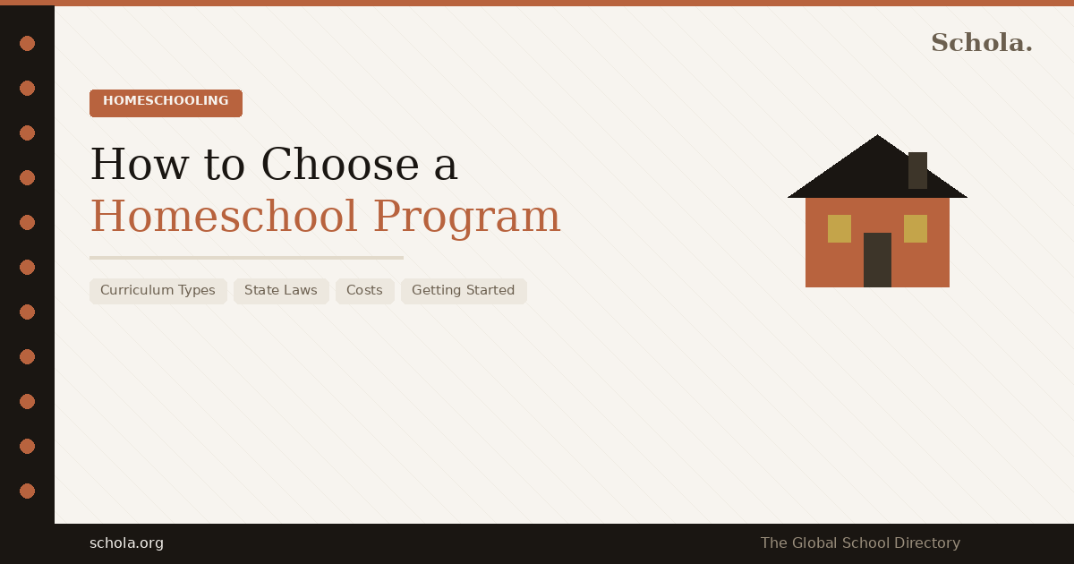 How to Choose a Homeschool Program — curriculum types, state laws, and costs