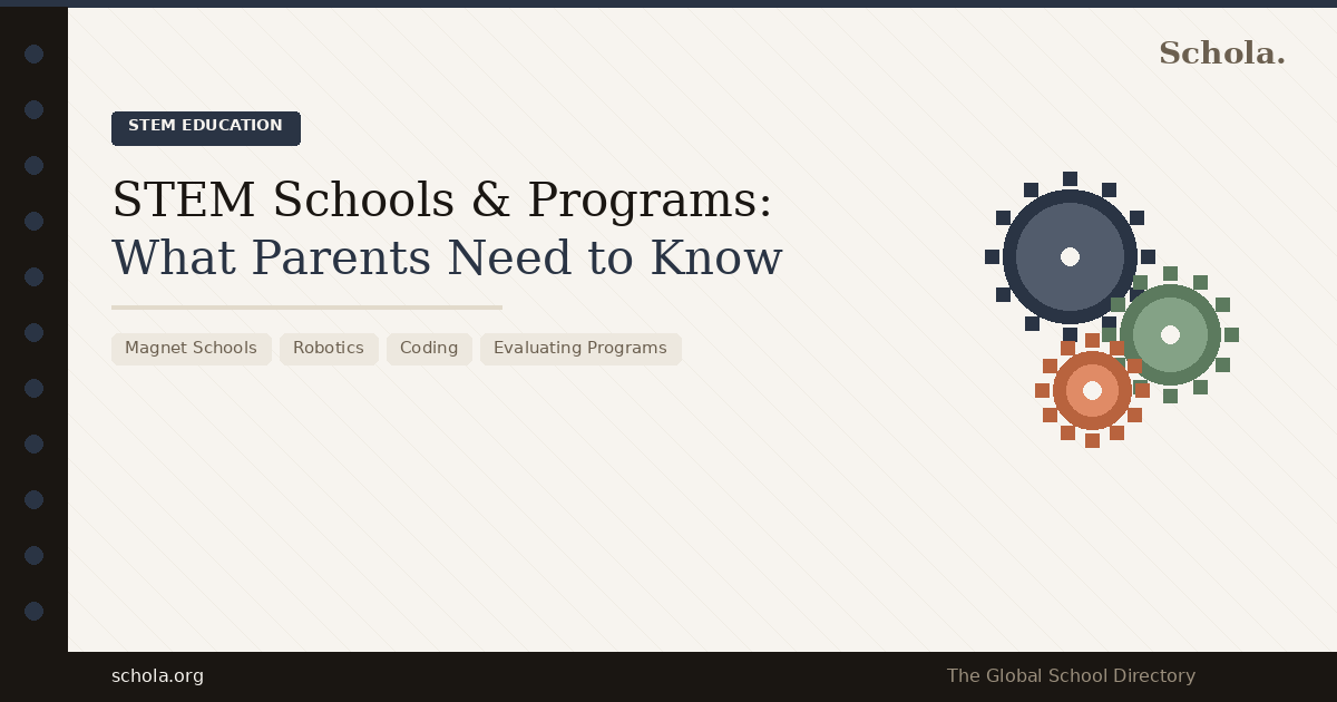 STEM Schools and Programs — magnet schools, robotics, coding, and evaluation tips